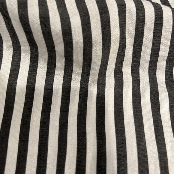 Massimo Dutti long sleeve belted button down black &white 3/4 length dress XS/S - Picture 15 of 16